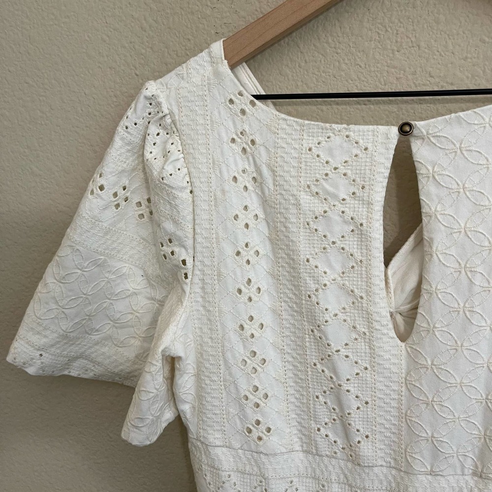 Anthropologie White Eyelet Maxi Dress - Picture 11 of 16